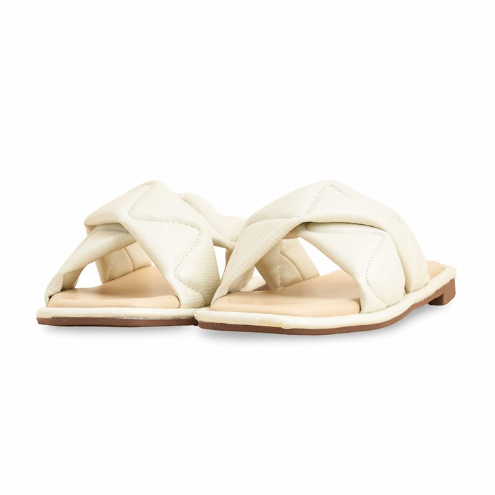 Cream Formal Slipper FR8352