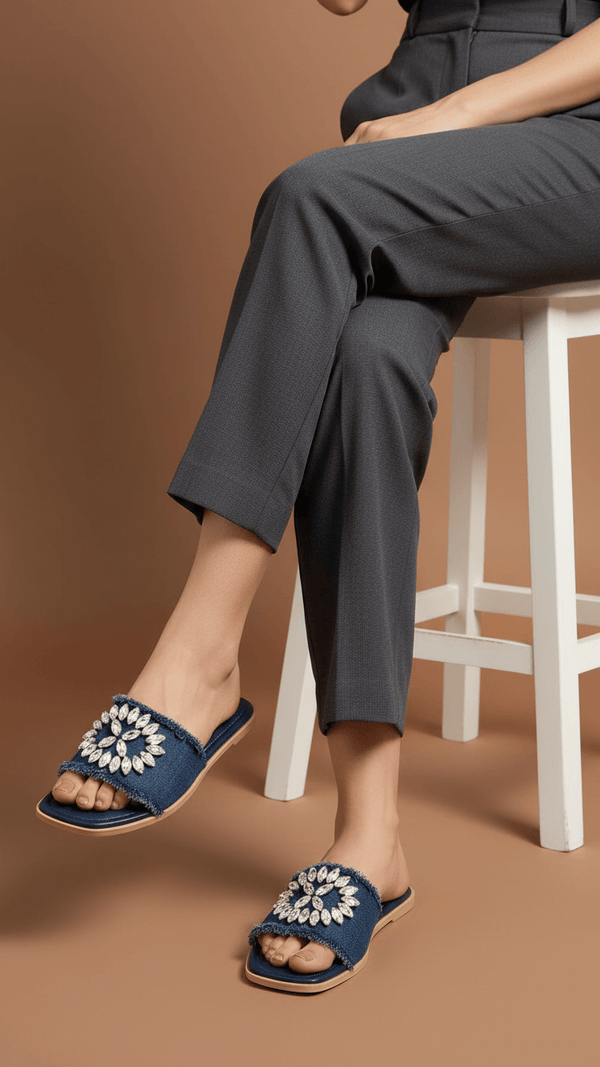 Blue Formal Slipper FR8355
