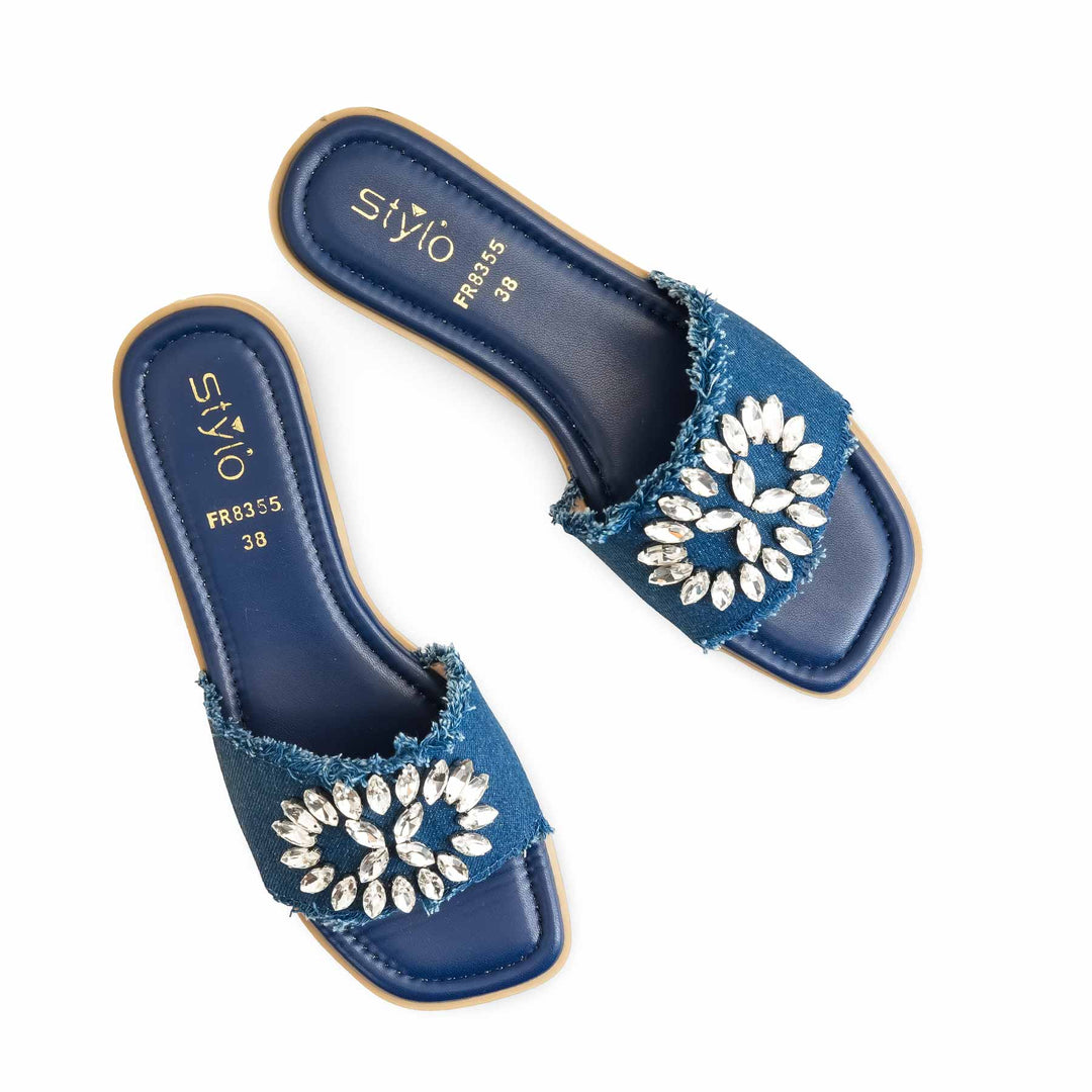 Blue Formal Slipper FR8355