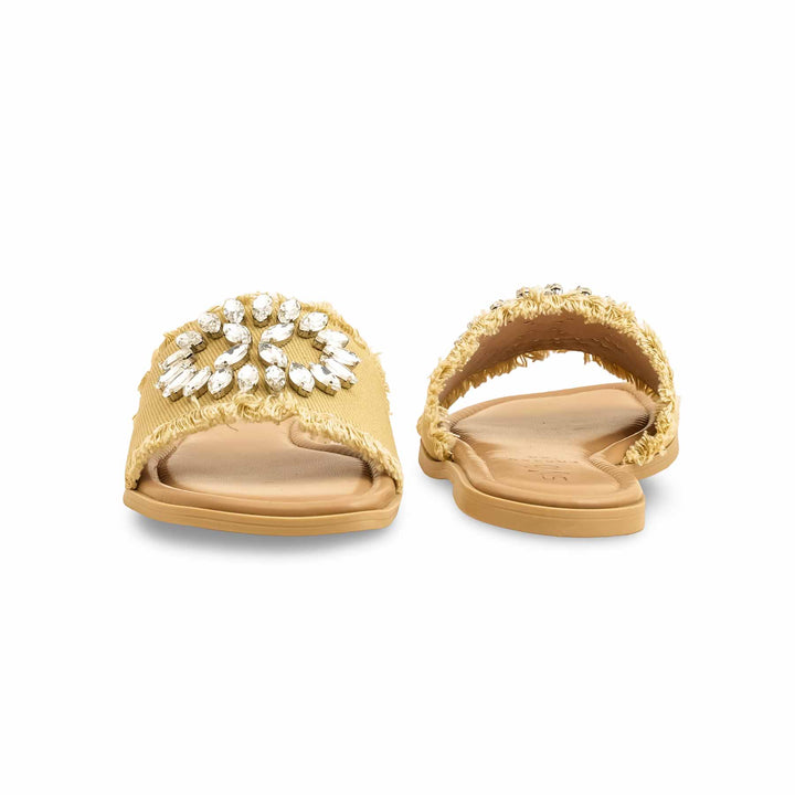 Beige Formal Slipper For Ladies FR8355