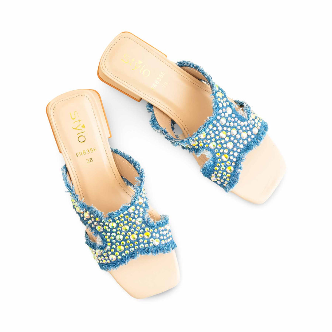Sky Blue Formal Slipper FR8356
