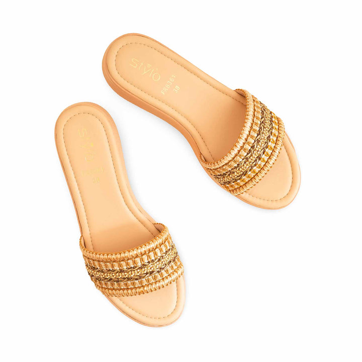 Brown Formal Slipper For Ladies FR8361