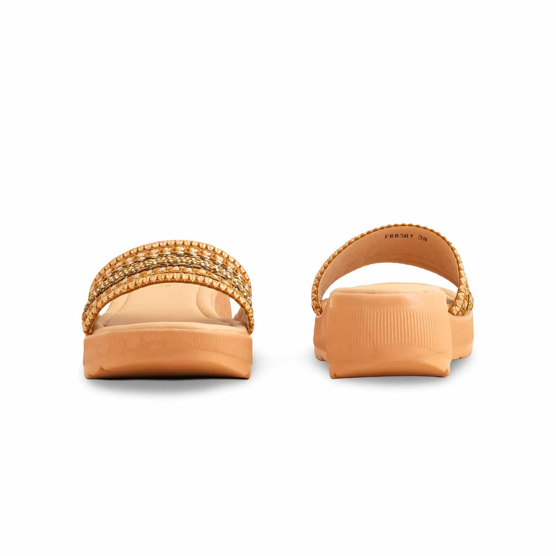 Brown Formal Slipper For Ladies FR8361