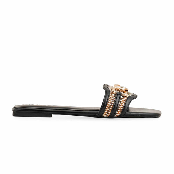 Black Formal Slipper FR8372