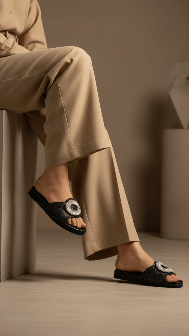 Black Formal Slipper FR8376