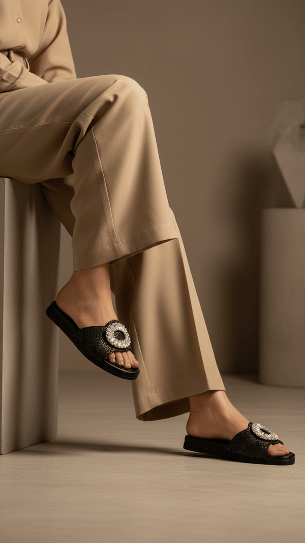 Black Formal Slipper FR8376