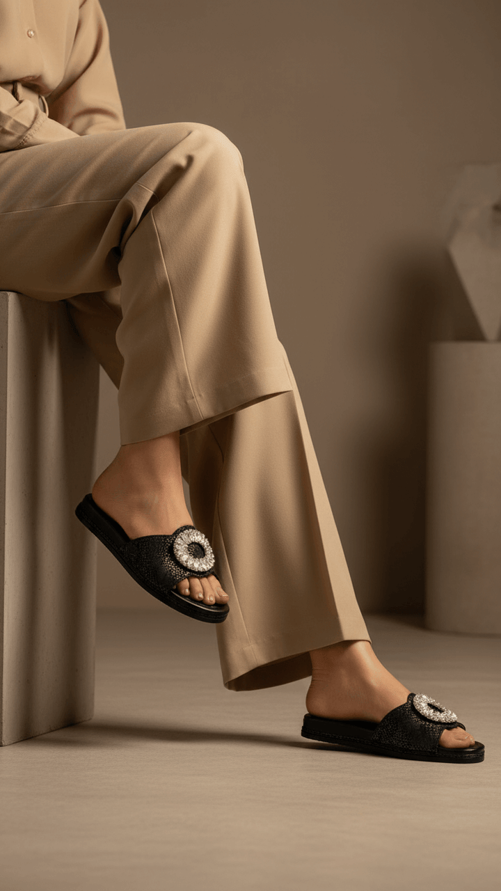 Black Formal Slipper FR8376