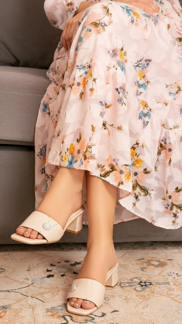 Beige Formal Slipper FR8378