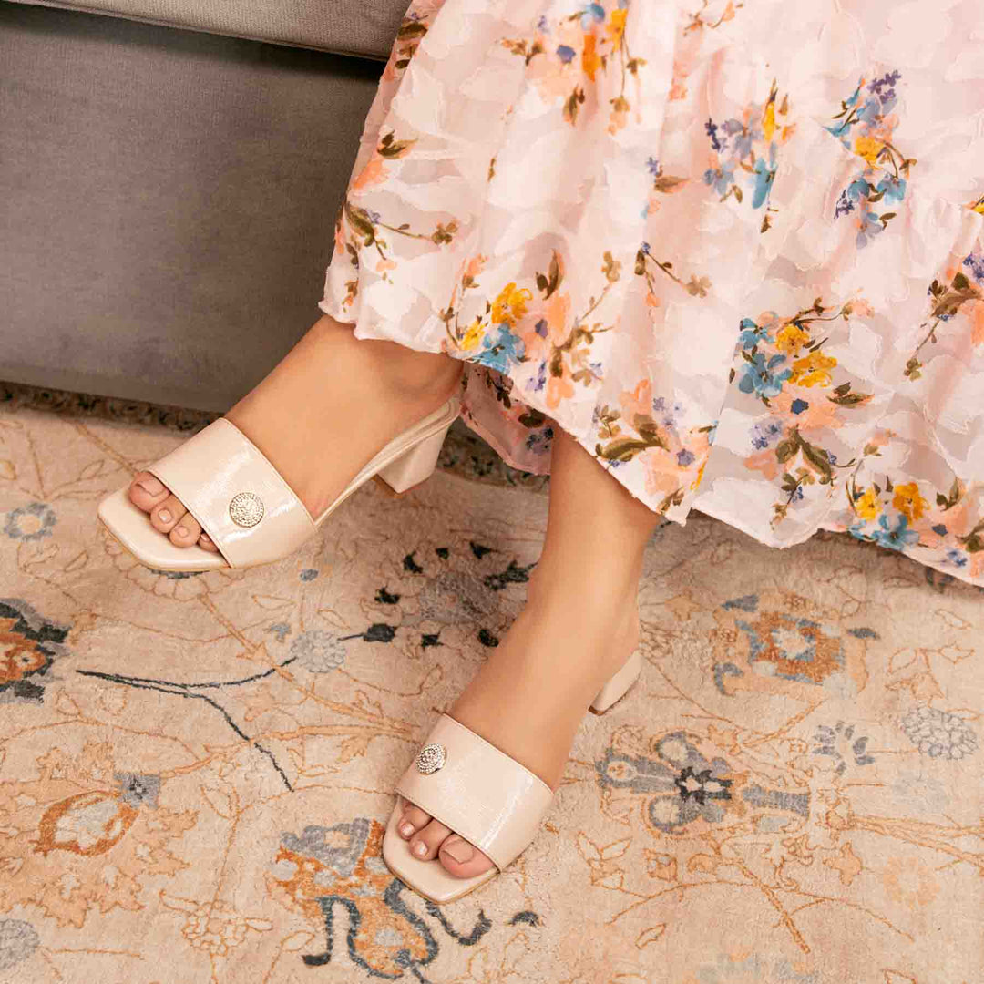 Beige Formal Slipper FR8378