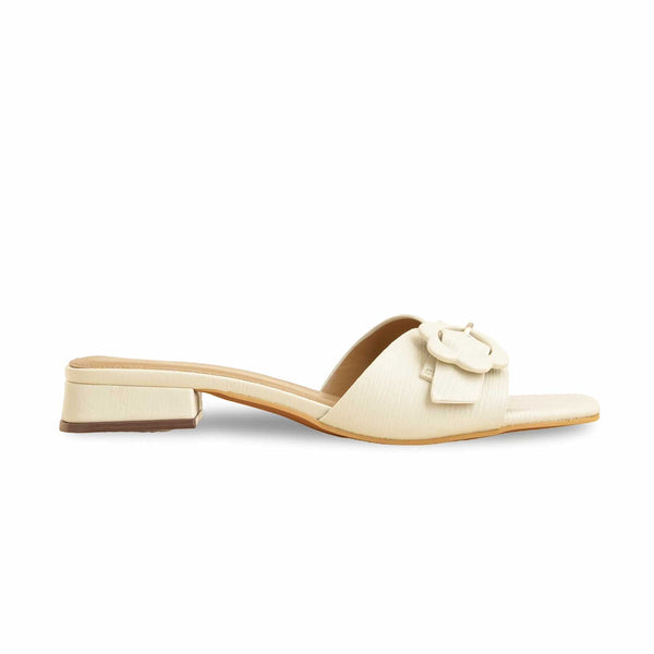 Cream Formal Slipper FR8380