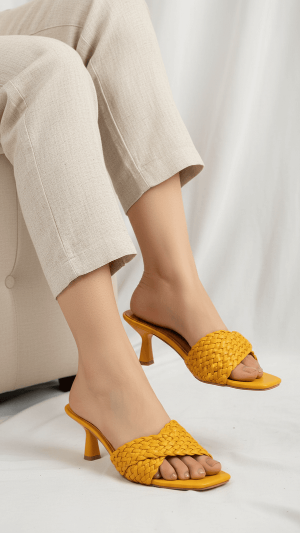 Mustard Formal Slipper FR8393