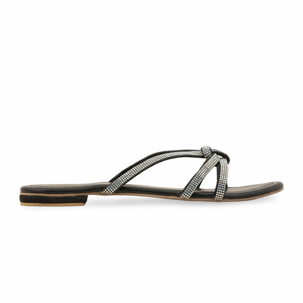 Black Formal Slipper For Ladies FR8395