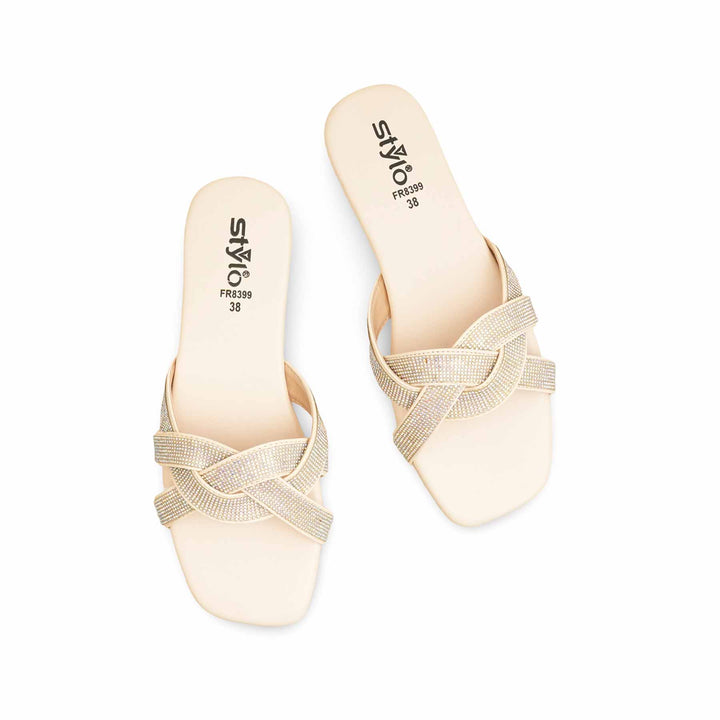 Cream Formal Slipper FR8399