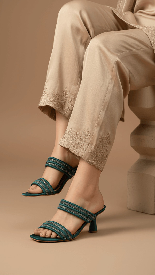 Seagreen Formal Slipper FR8401