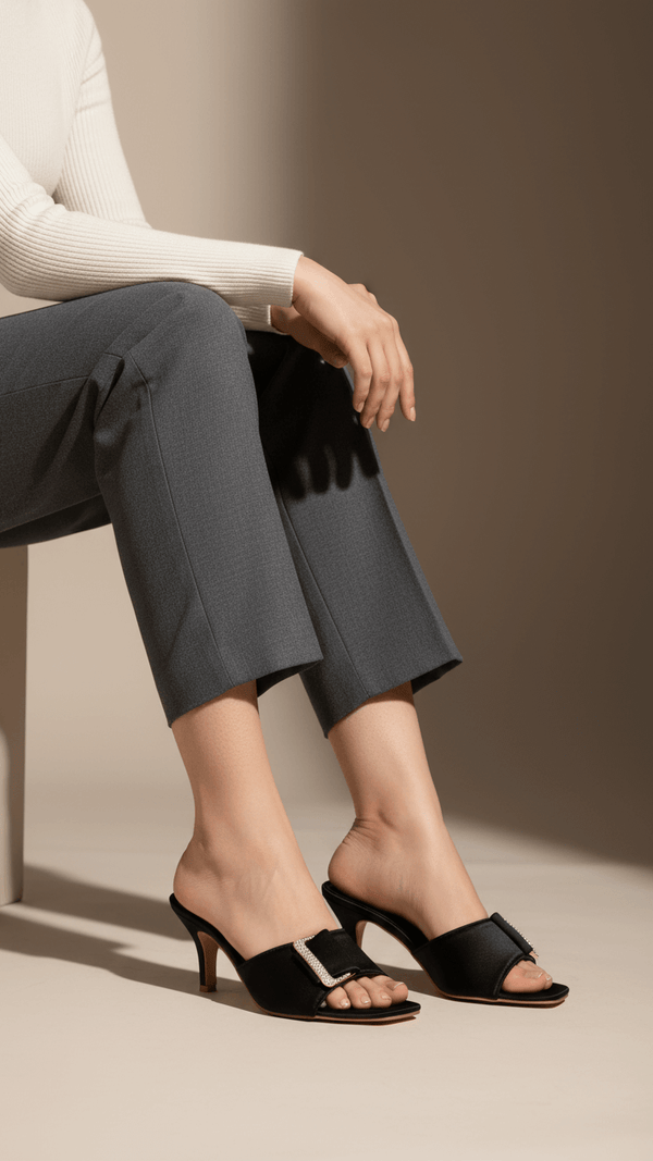 Black Formal Women Slipper FR8403