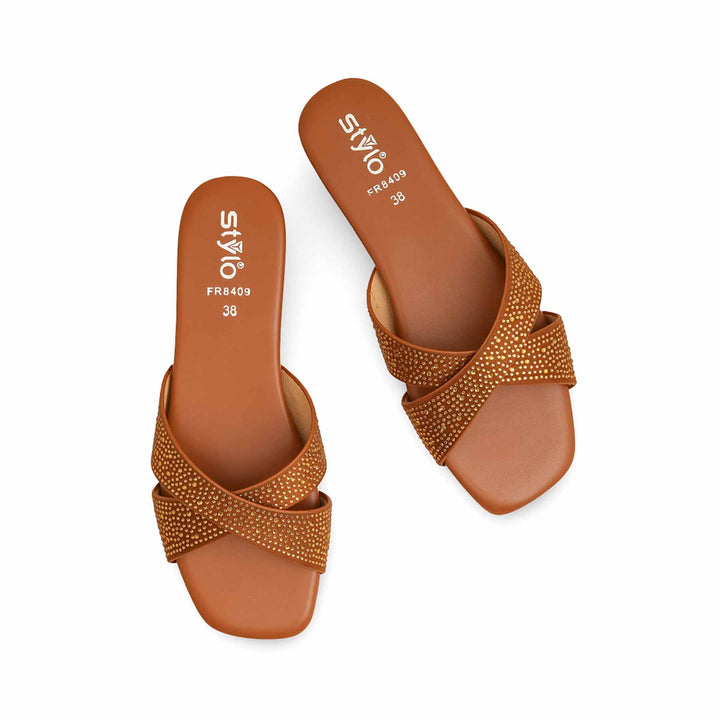 Tan Formal Slipper FR8409