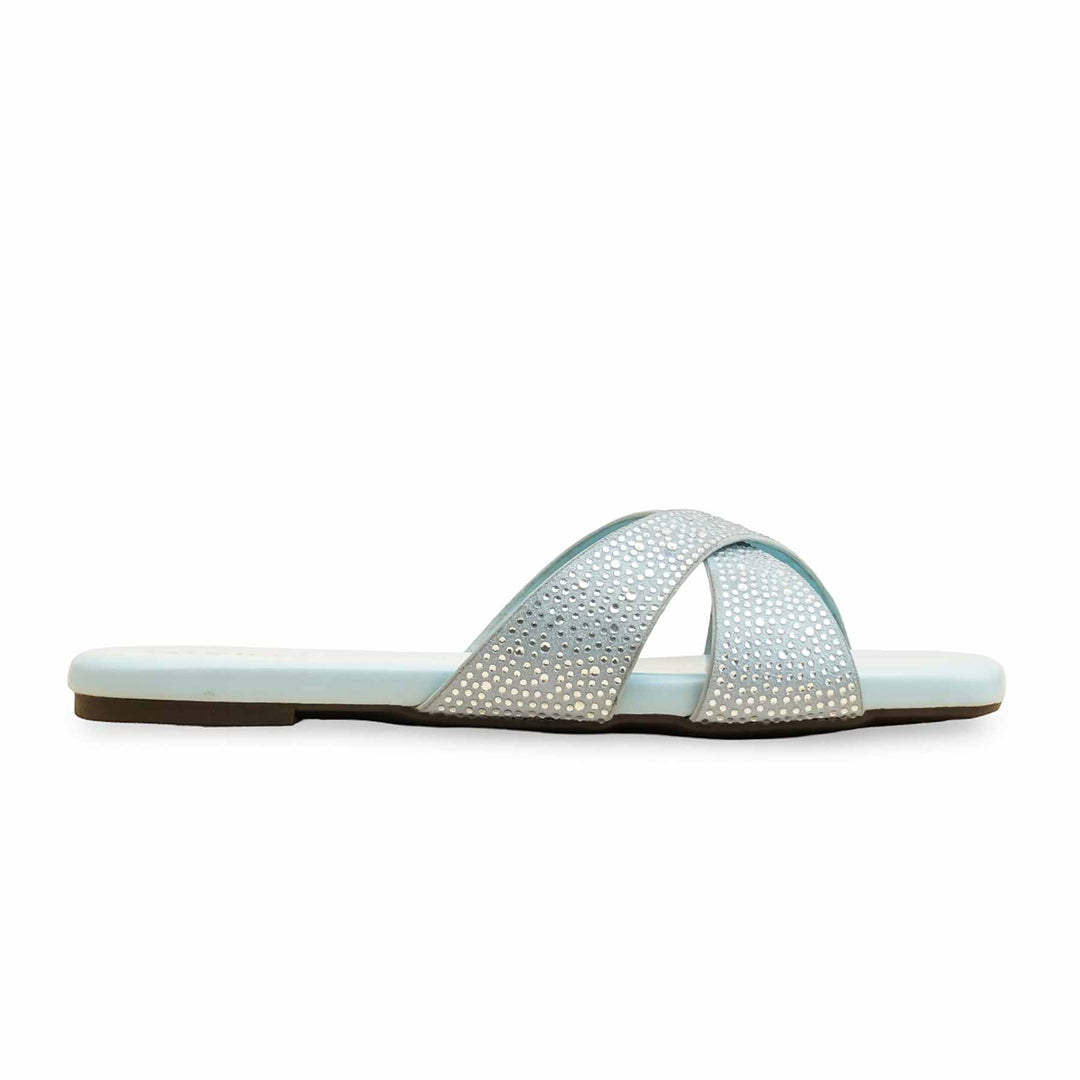 Sky Blue Formal Slipper For Women FR8409