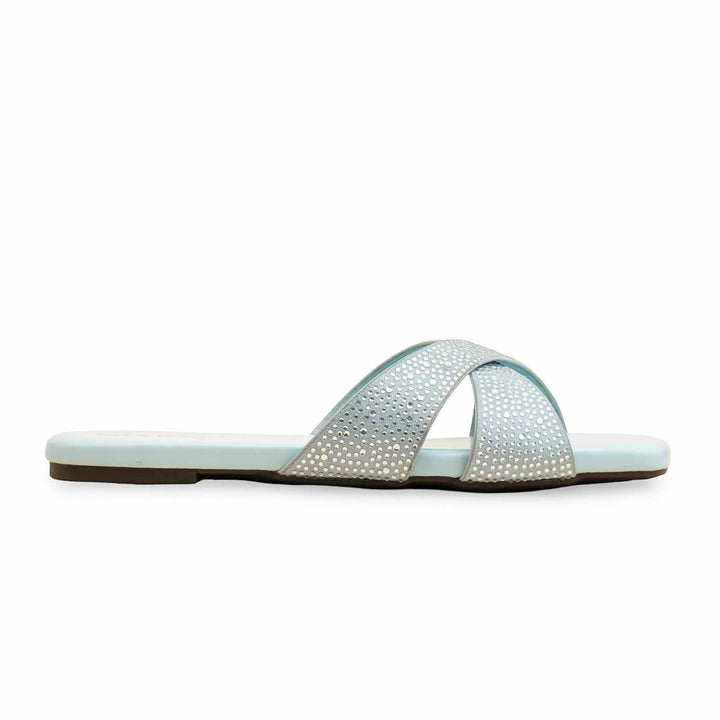 Sky Blue Formal Slipper For Women FR8409
