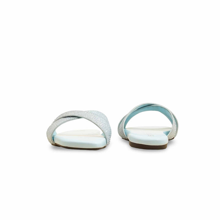 Sky Blue Formal Slipper For Women FR8409