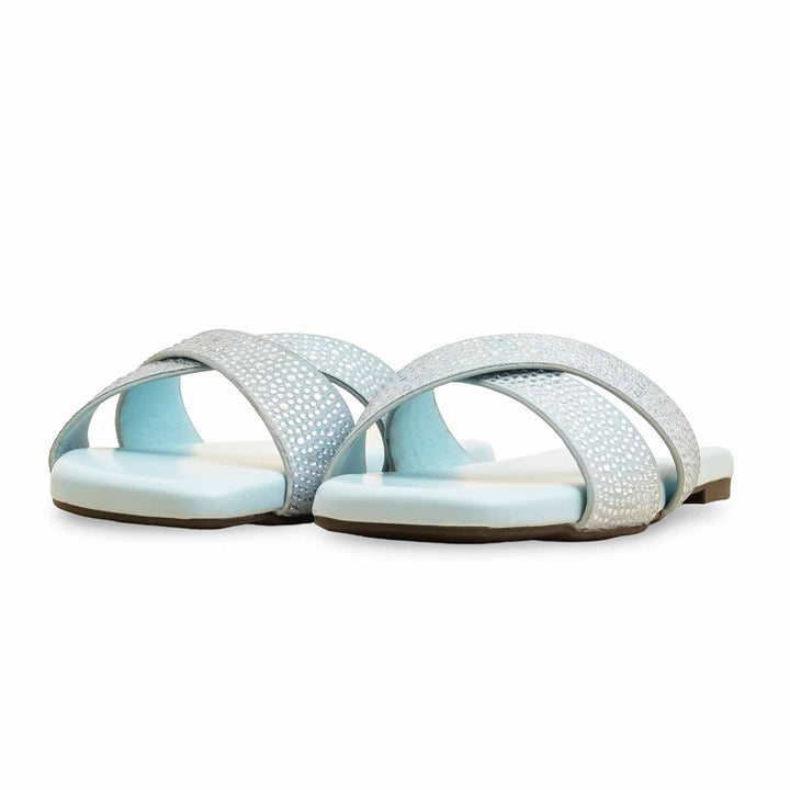 Sky Blue Formal Slipper For Women FR8409