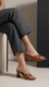 Tan Formal Slipper For Women FR8414