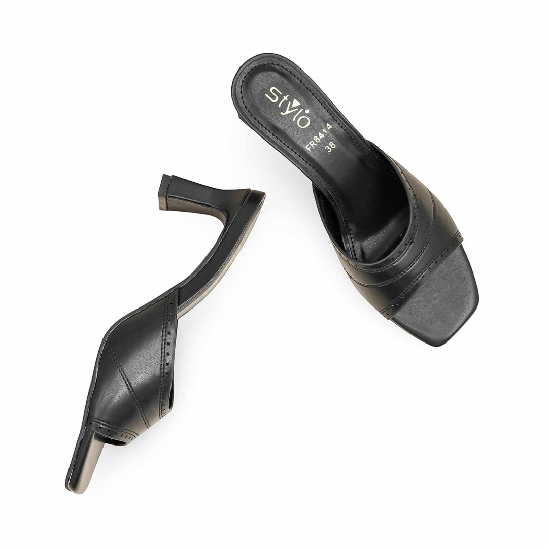 Black Formal Slipper For Ladies FR8414