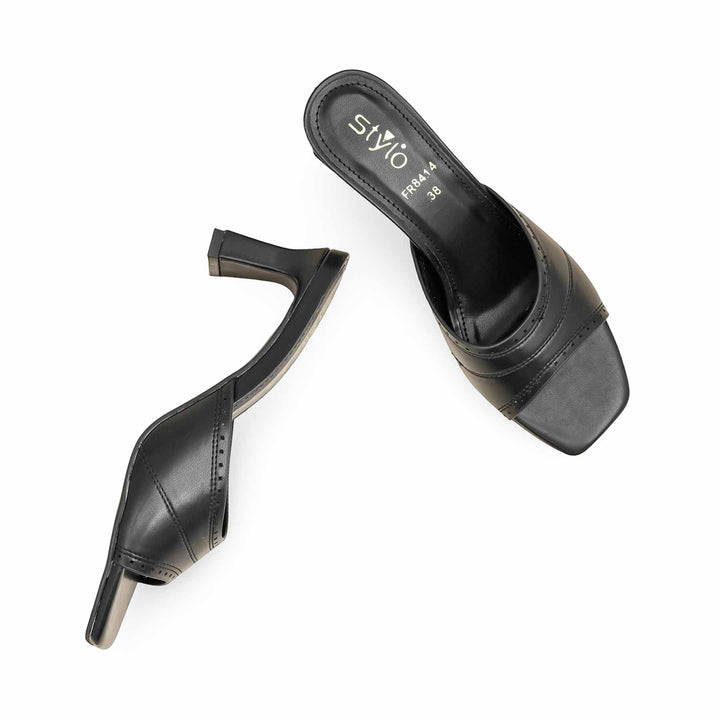 Black Formal Slipper For Ladies FR8414