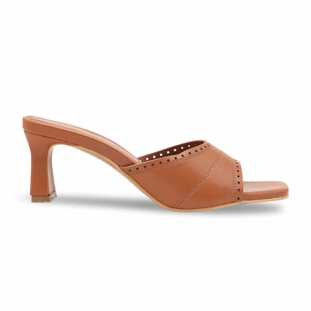 Tan Formal Slipper For Women FR8414