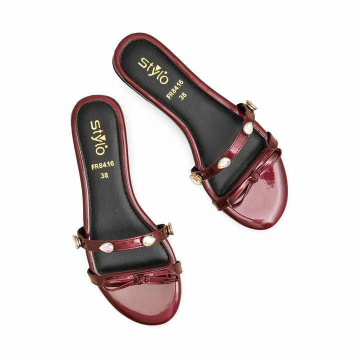Maroon Formal Slipper FR8416