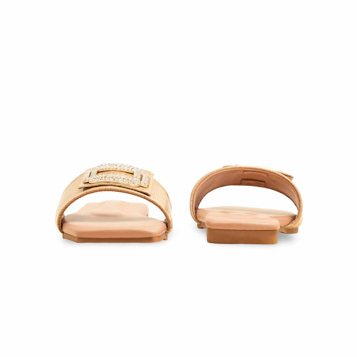 Beige Formal Slipper For Ladies FR8419