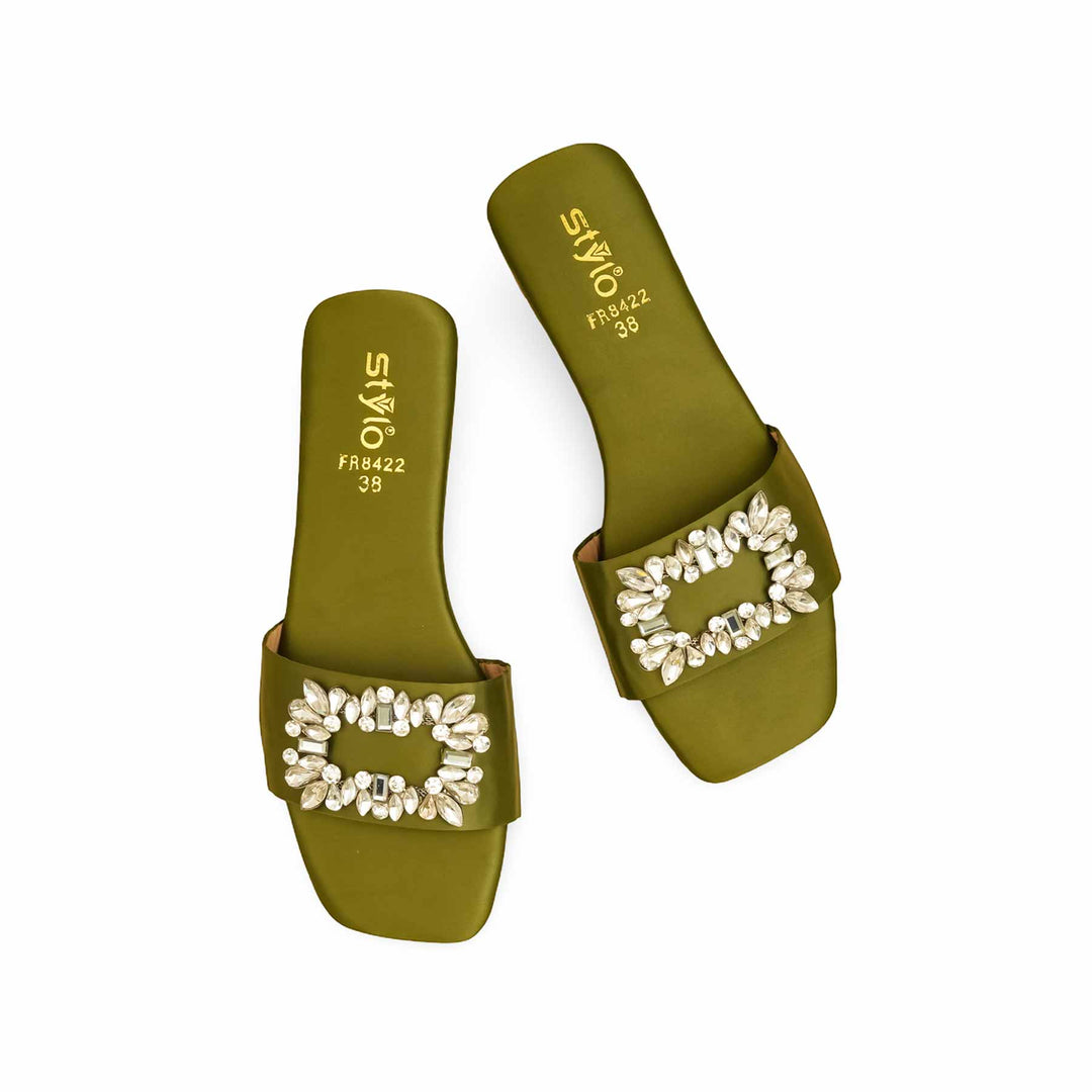 Olive Formal Women Slipper FR8422