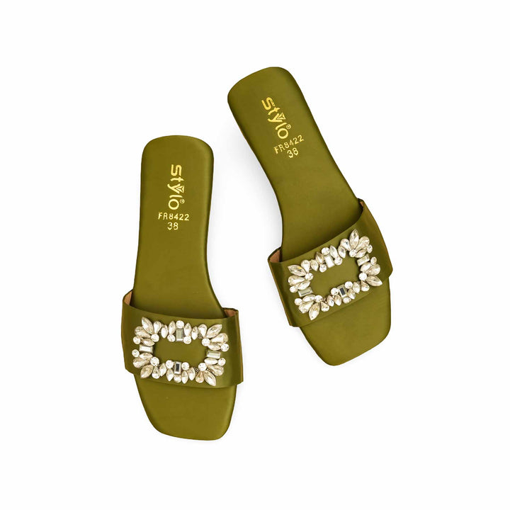Olive Formal Women Slipper FR8422