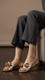 Golden Formal Slipper For Ladies FR8423