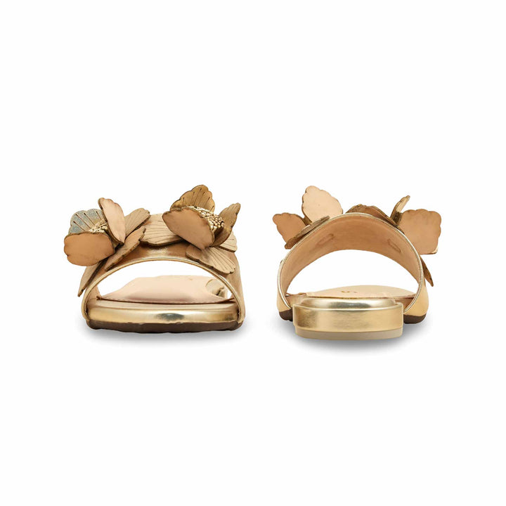 Golden Formal Slipper For Ladies FR8423