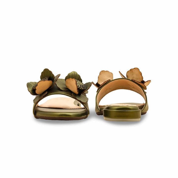Olive Formal Slipper For Women FR8423