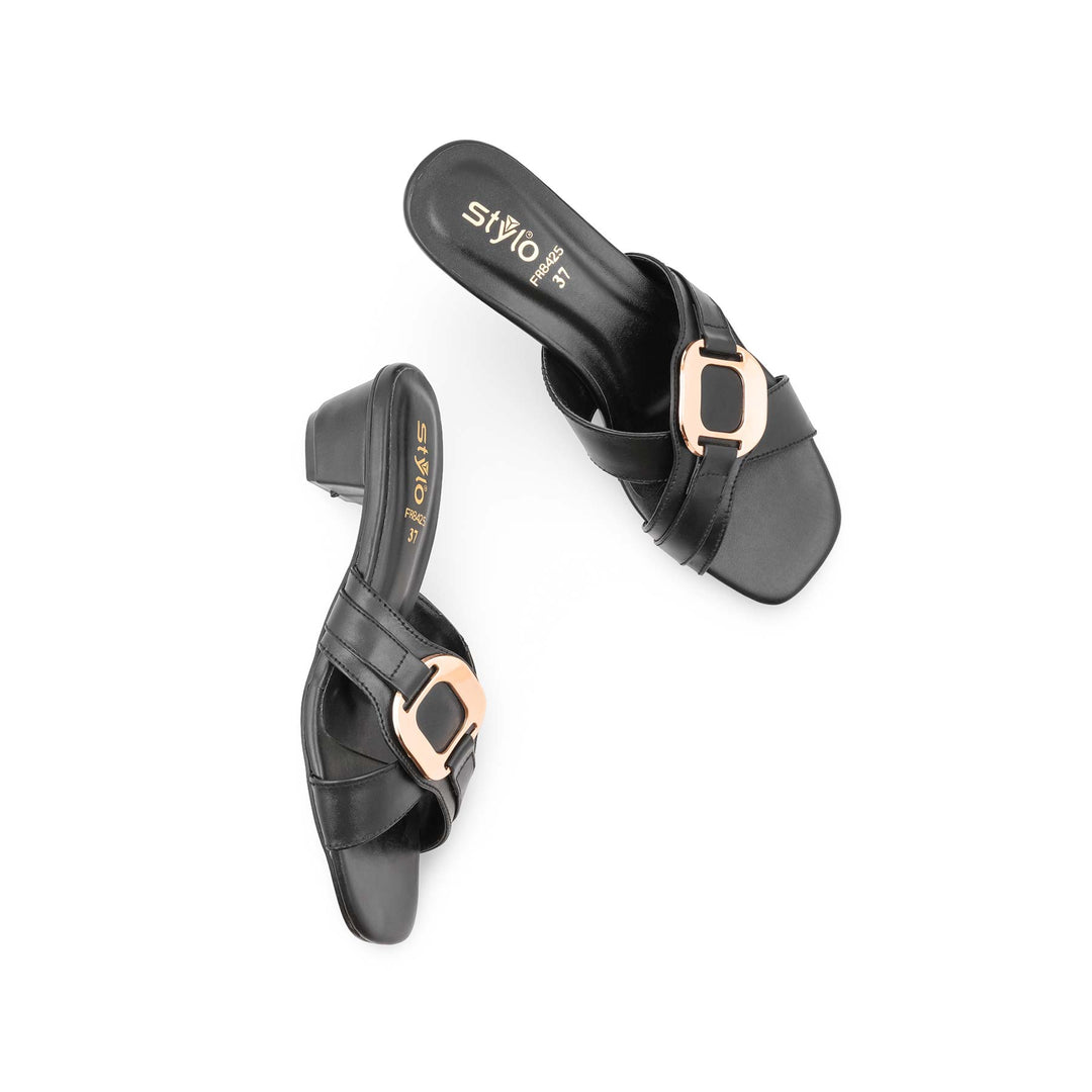 Black Formal Slipper For Women FR8425