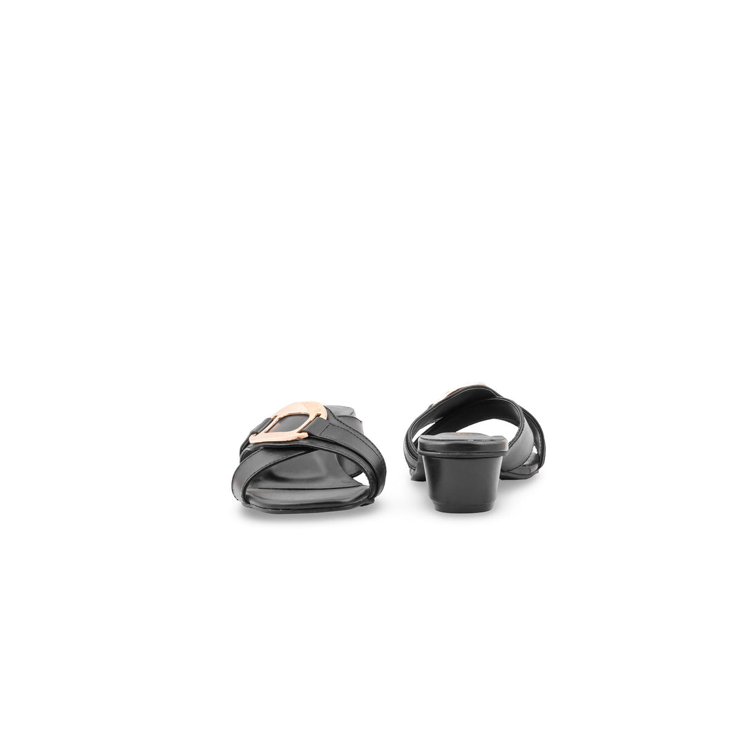 Black Formal Slipper For Women FR8425