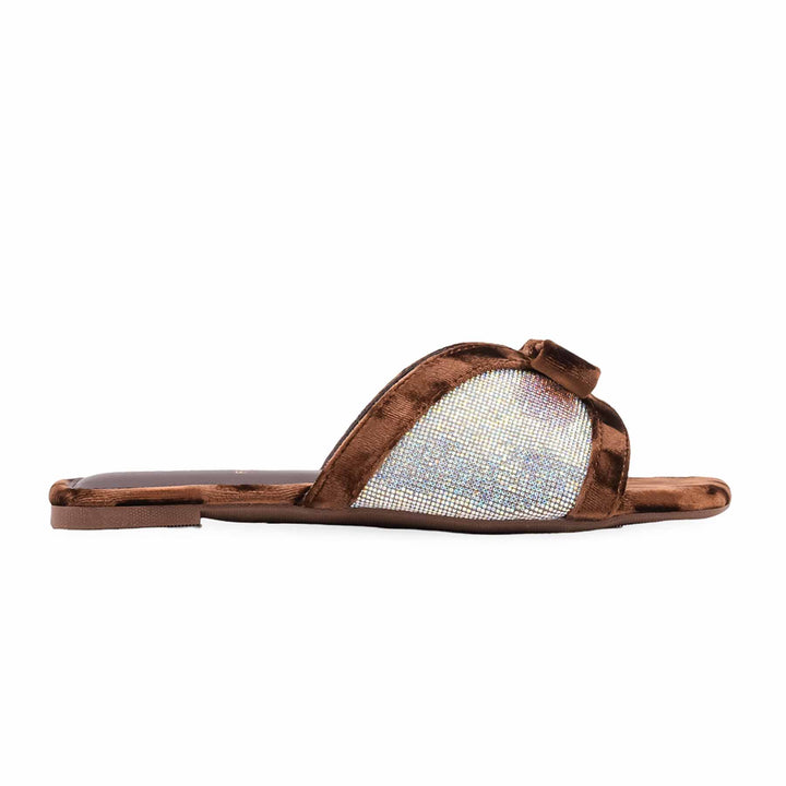 Brown Formal Slipper For Women FR8427