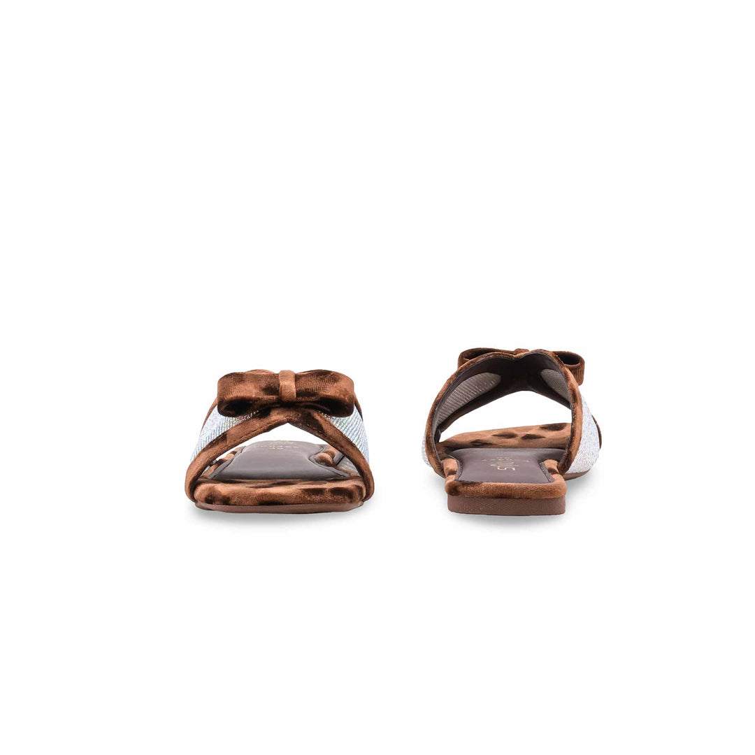 Brown Formal Slipper For Women FR8427