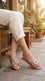 Beige Formal Slipper For Ladies FR8428