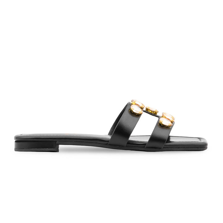 Black Formal Slipper For Women FR8429