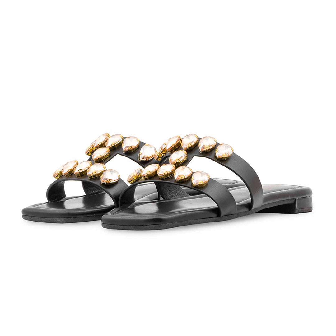 Black Formal Slipper For Women FR8429