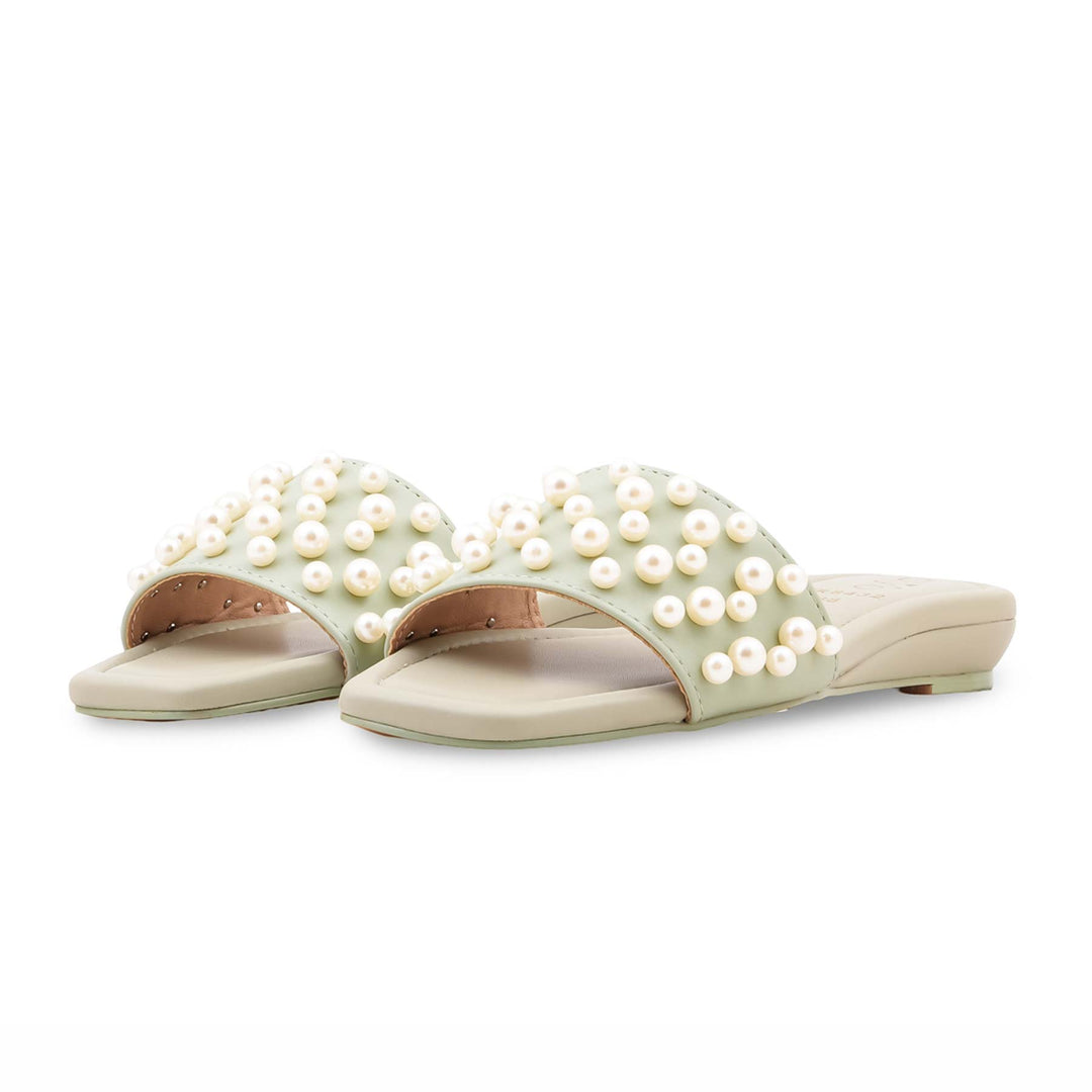 Green Formal Slipper For Women FR8432