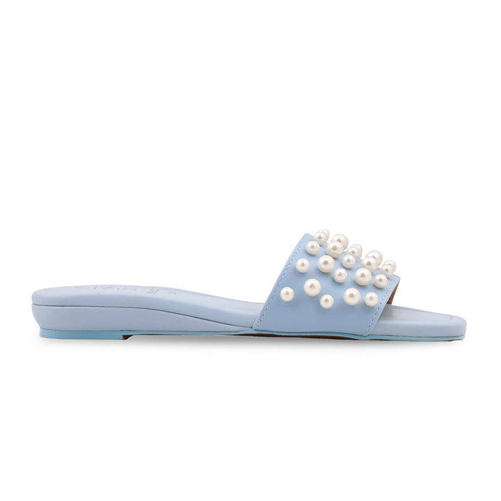 Sky Blue Formal Slipper For Women FR8432