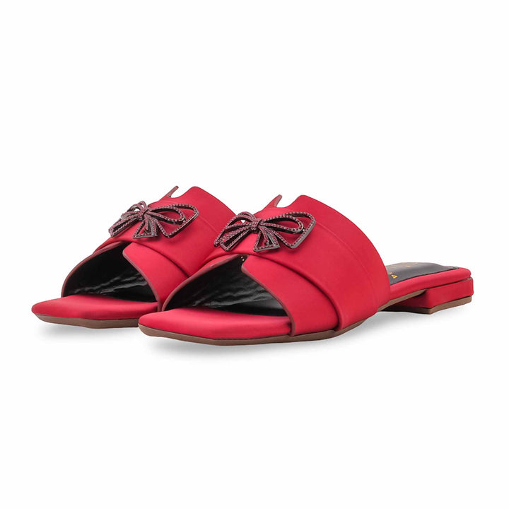 Maroon Formal Slipper For Women FR8434