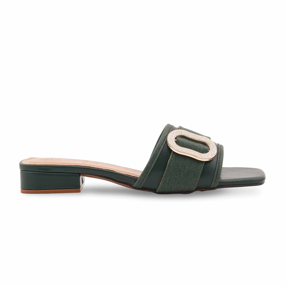 Green Formal Slipper For Ladies FR8436