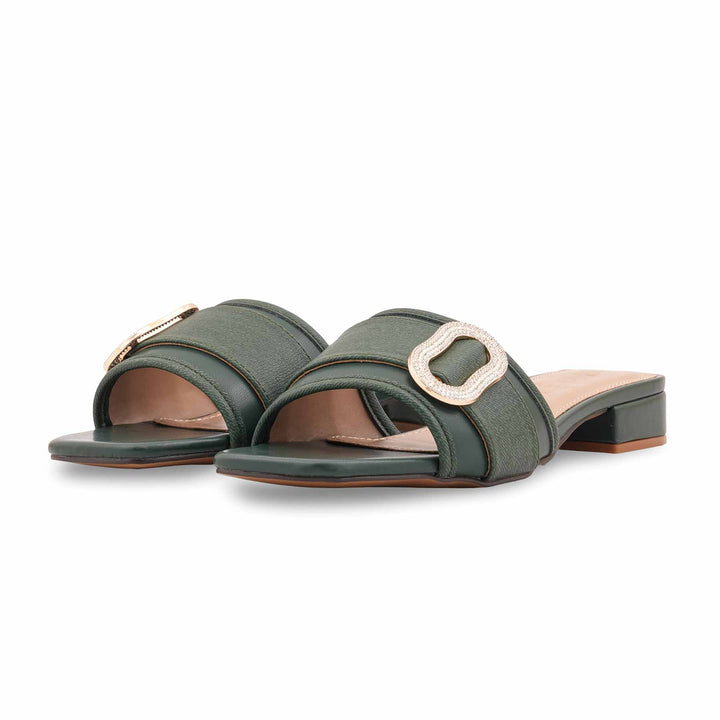 Green Formal Slipper For Ladies FR8436