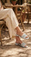 Blue Formal Slipper For Women FR8439