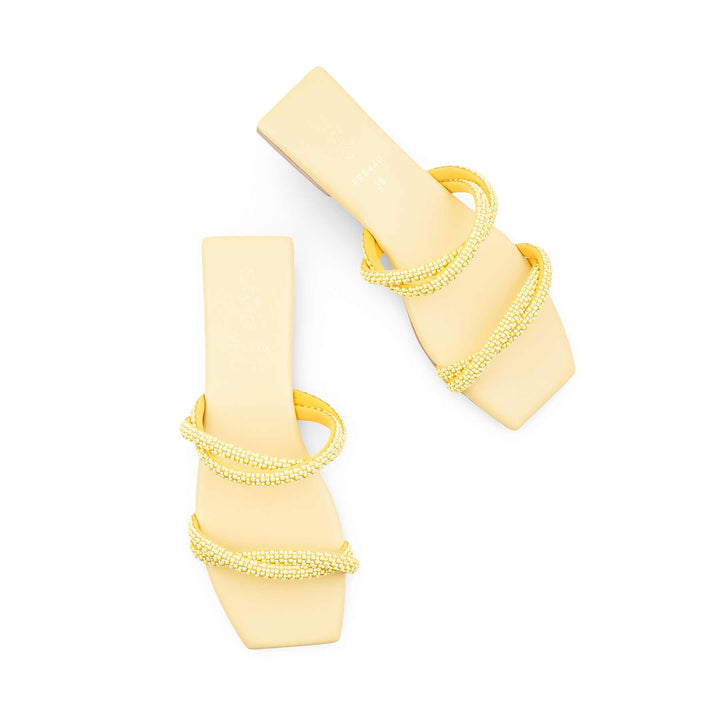 Yellow Formal Slipper For Women FR8440