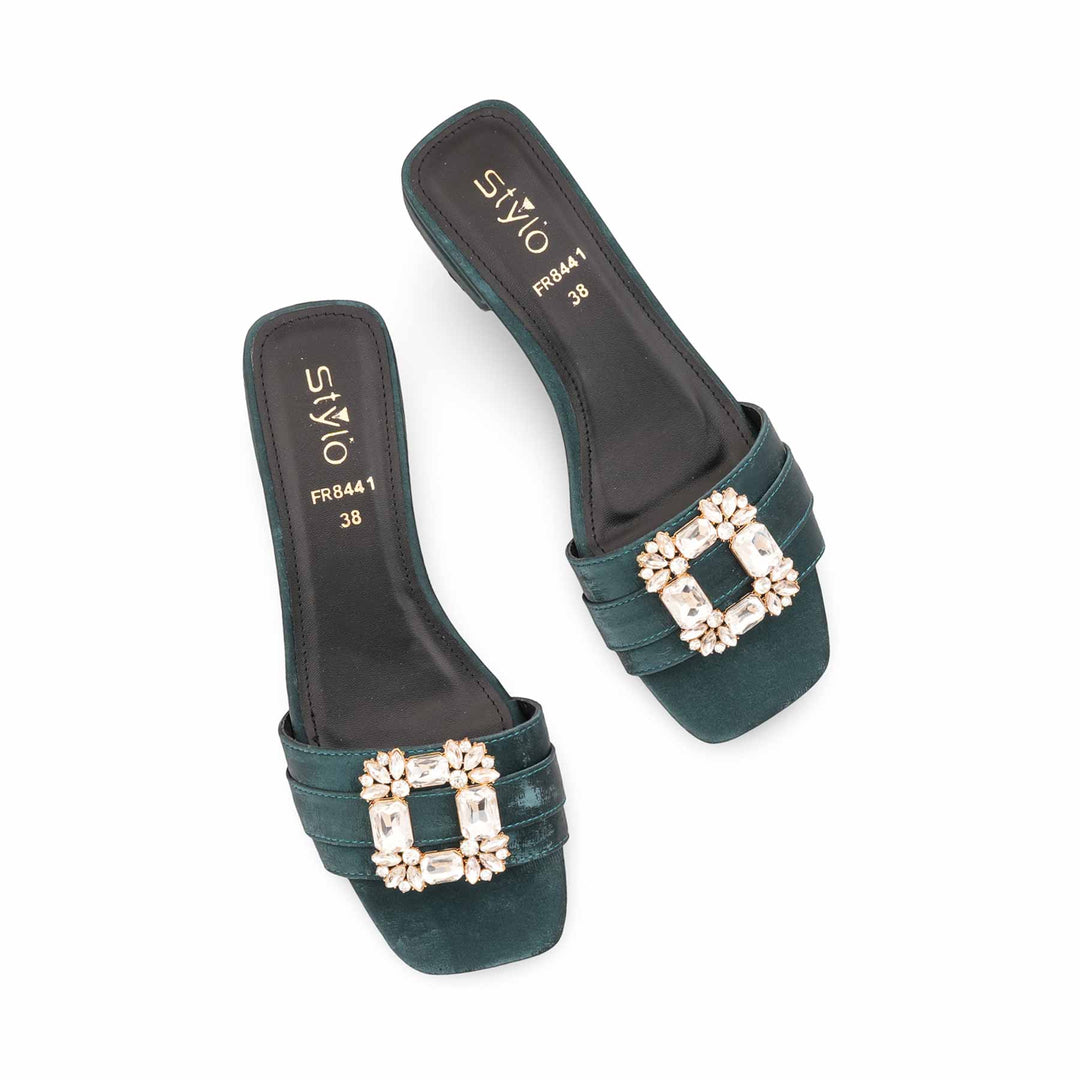 Green Formal Slipper For Women FR8441